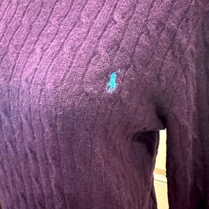 Dark Purple Ralph Lauren Wool Sweater